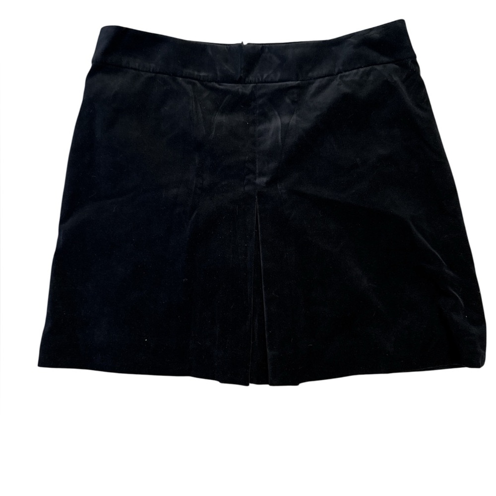 J. Crew Black Velvet Mini Skirt, Sz 12